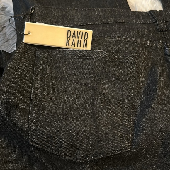 NWT David Kahn black washed skinny bootcut denim size 31 - Picture 6 of 8